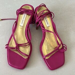 Hot pink Carol Bassi sandals